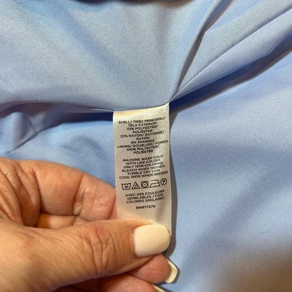 Ann Taylor Periwinkle Blue Stretch Blazer 🆕 - Picture 6 of 10